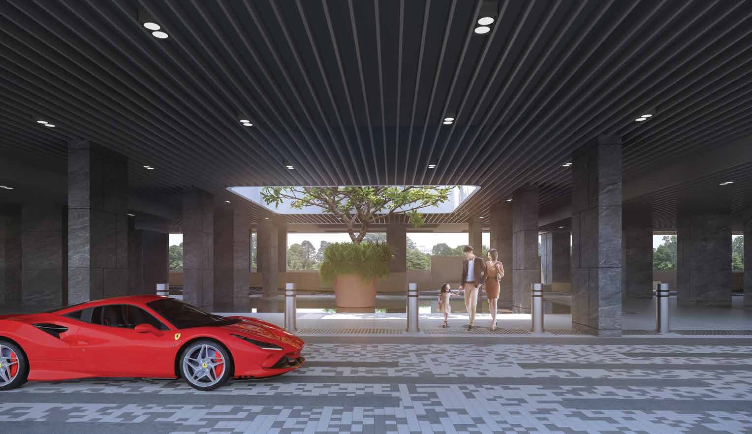 Arrival drop-off (artist’s impression)